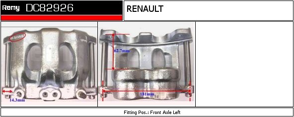 DELCO REMY Тормозной суппорт DC82932